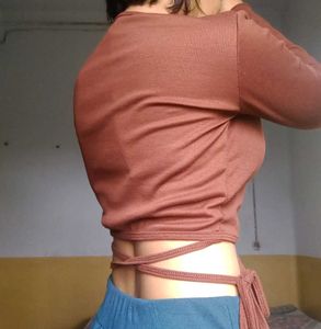 Wrap Top Brown