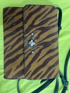 Zebra Print Crossbody Bag