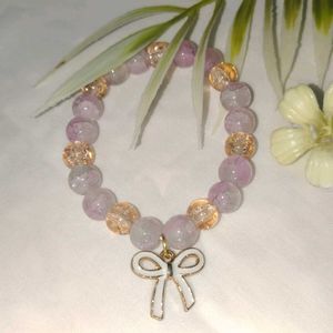 Beaded Bracelet with Bow