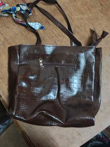 Stylish Croco Print PU Leather Tote Bag for Women