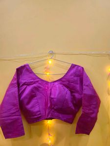 Magenta Readymade Saree Blouse