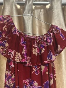 Boho Floral Off-Shoulder Summer Top