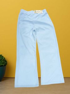 L@78 Size-32 Blue Flare Leg Trousers