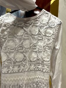 Elegant White Kurta with duppata