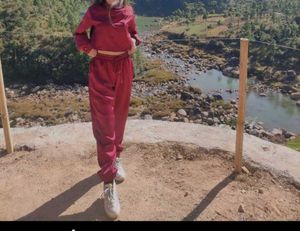 Maroon Co-ords Joggers set