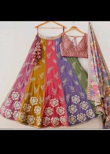 Beautiful Multi Woman Lehngha Unique Design ❤