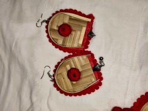 Handcrafted Bamboo &amp; Thread Necklace Set