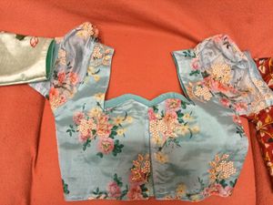 Brand New Designer Blouse - Light Blue