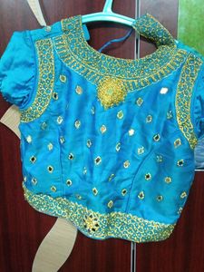 Multicolour Heavy Work Crop Top