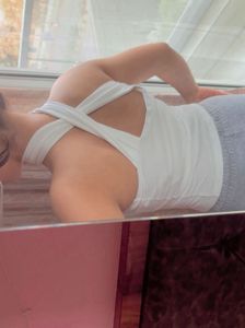 White Sleeveless Top