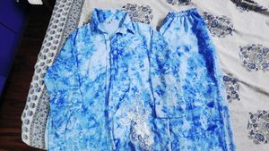 Blue Coord Set 44-48 Size