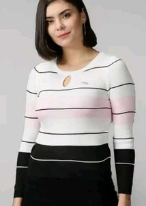 CRAMPLE fashion knitted Top long sleeves Trendy 💕