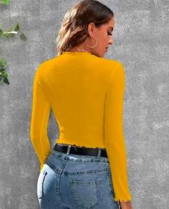 Yellow Long Sleeve Top