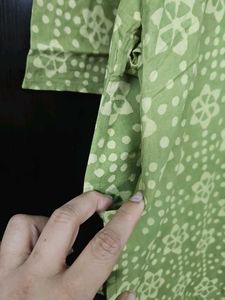 Elegant Green Printed Kurta