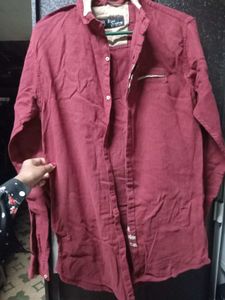 Maroon Casual Shirt