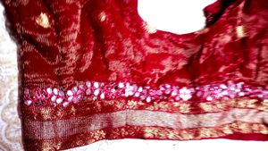 Red Embellished Blouse