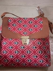 A Cloth Fabric Sling Bag