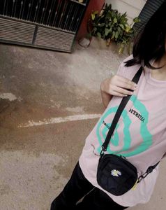 Bundle Of 2 Graphic Tees Black &amp; Peach