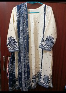 Black And White Kurti Sets