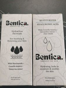 Bentica Skincare Facewash + Moisturizer