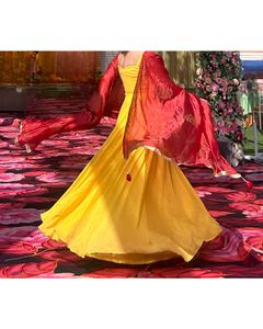 Sweetheart Neckline Padded Anarkali Suit With Pant