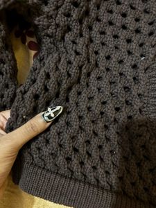 Dark Coffee Brown Bolero