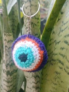 Evil Eye Crochet Keychain🧿🔮
