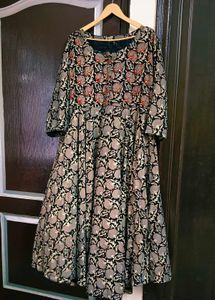 Floral Print Anarkali Kurta