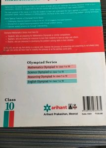 Arihant Mathematics Class 10 Olympiad Book