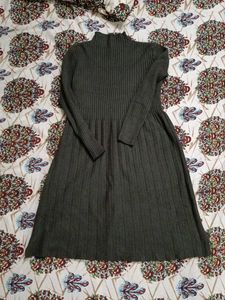 Brown 🤎 Woolen Dress ,86 Cm Long