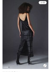 Silence+Noise Sage Velvet Maxi Dress