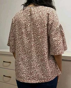 Beautiful Casual Printed Top – Size L | 109°F