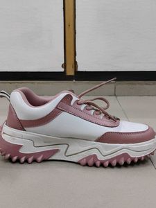 Pink &amp; White Fashion Sneakers