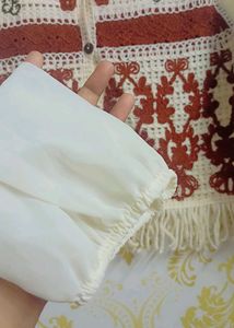 Boho Crochet Knit Top
