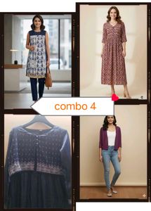 Combo 4 Offer Women&#39;s Kurtas