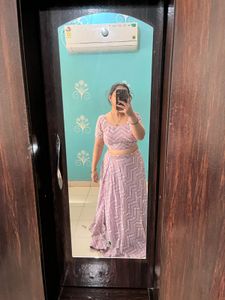 Lavender Lehenga Choli Set