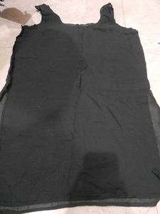 Embroidered chikankri Black Kurta