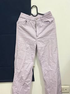 Lavender Wide Leg Jeans
