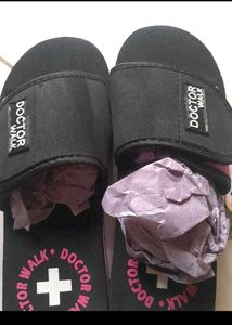 Orthopedic Flip Flops Black &amp; Pink