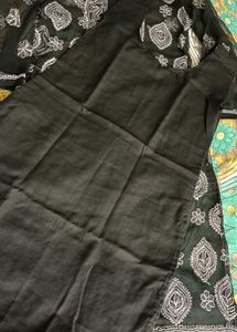 Black &amp; White Embroidered Kurti