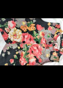 Floral Sleeveless Top(sleeves Available)