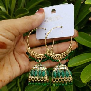 Jhumka Hoop Earrings