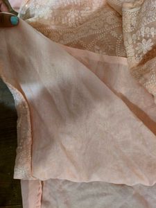 Peach Embroidered Kurti