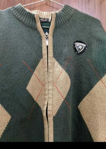 Stylish Green Knit Cardigan