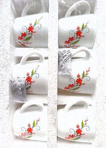 Floral cup set  (Set of 6)