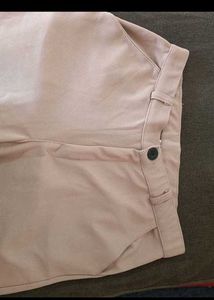 Beige Wide Leg Pants