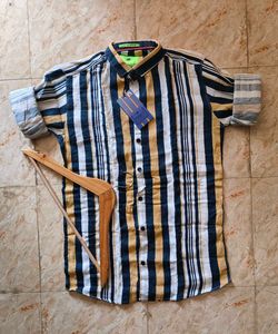 Seven 11 Multicolor Lining Shirt - Size M (38)
