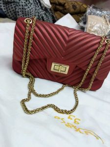 Quilted Chevron Crossbody Bag