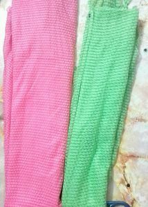 Pink And Green Dupatta For Girls 🌟