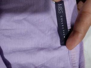(M&amp;S Collection)Lilac Patchwork Lace T-shirt 👕